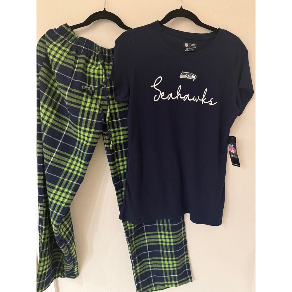 Seattle Seahawks Women's NFL Team Apparel Pajama Set -Size Medium -NWT